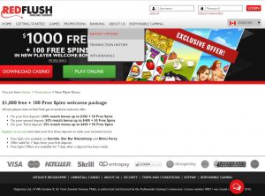 Red Flush Casino Screenshot #1