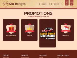 Queen Vegas Casino Screenshot #1