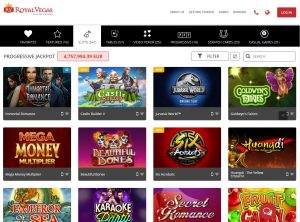 Royal Vegas Casino Screenshot #1